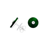 Jade Disc Earrings - OENEL00349