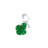 Jade Flower Pendant and Chain - ONNEL00729