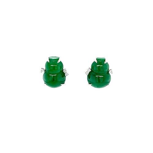 Jade Gourd Earrings -