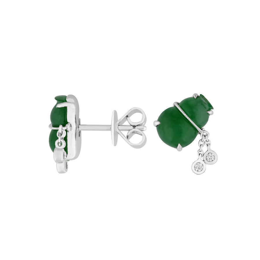 Jade Gourd Earrings - OENEL00331