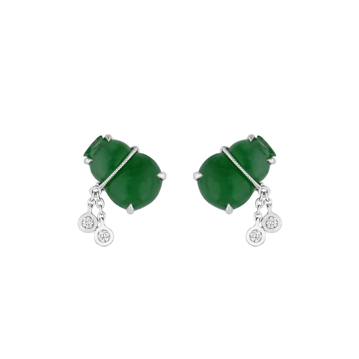 Jade Gourd Earrings - OENEL00331