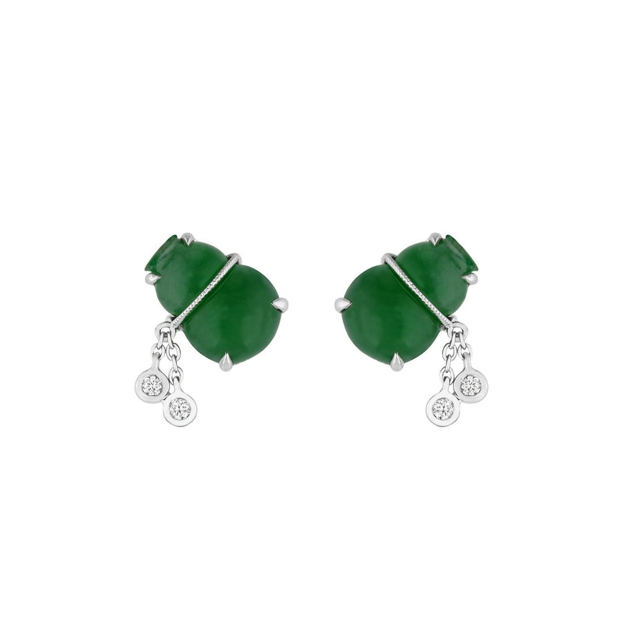 Jade Gourd Earrings - OENEL00331