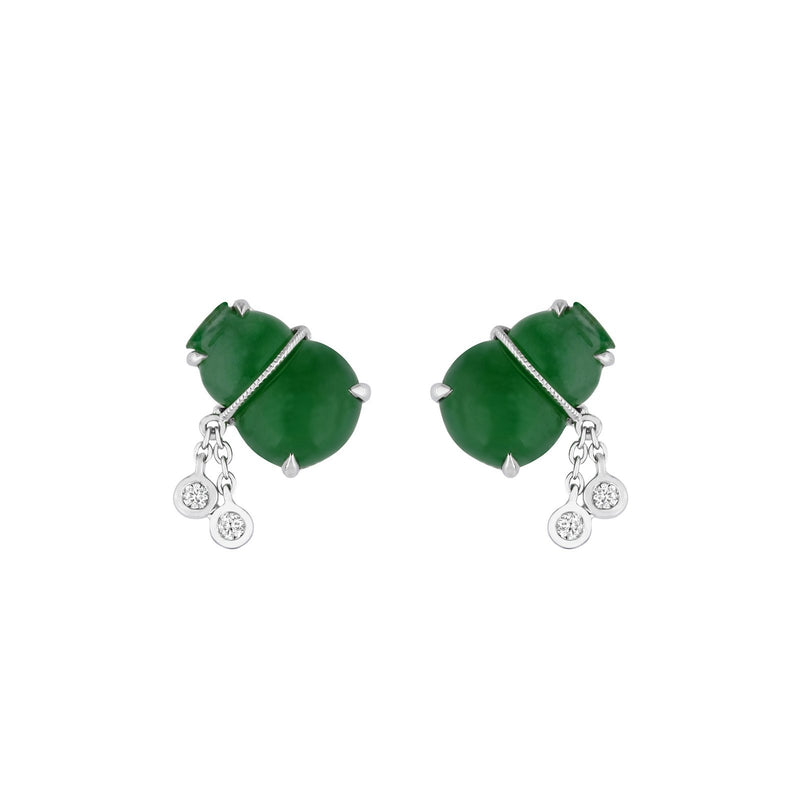 Jade Gourd Earrings-Jade Gourd Earrings - OENEL00331