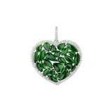 Jade Heart Pendant and Chain - ONNEL00273