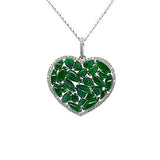 Jade Heart Pendant and Chain-Jade Heart Pendant and Chain -