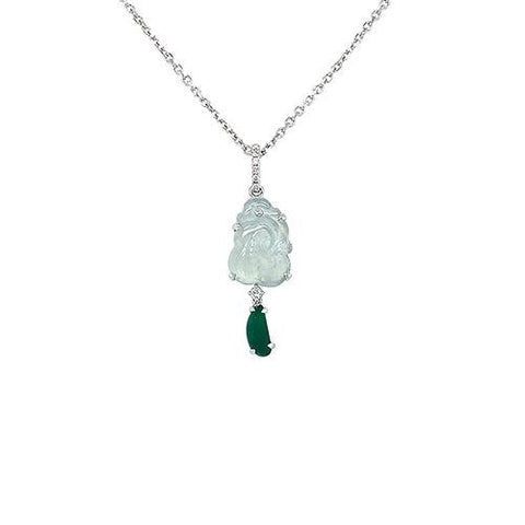 Jade Ruyi Pendant and Chain-Jade Ruyi Pendant and Chain -