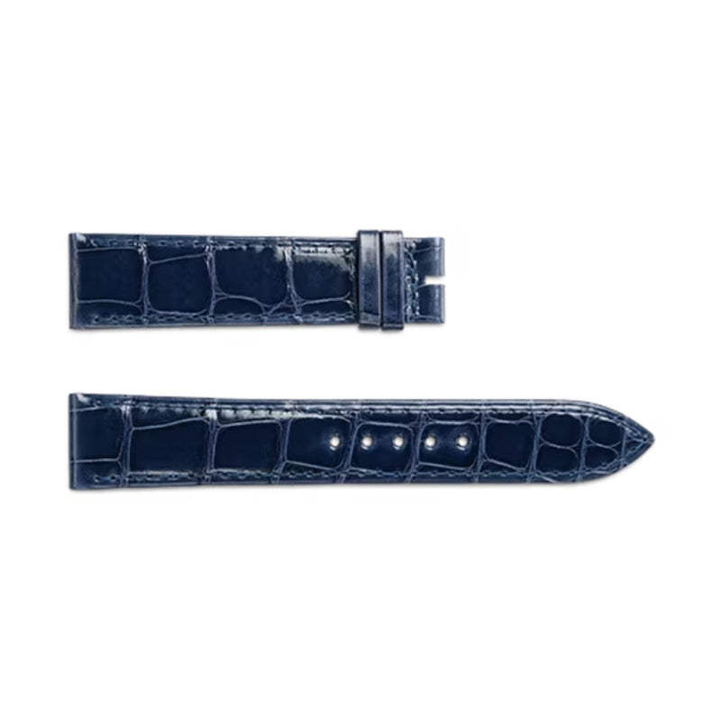 Jaeger-LeCoultre Alligator Strap Blue Glossy 19/16mm-Jaeger-LeCoultre Alligator Strap Blue Glossy 19/16mm - QC139662