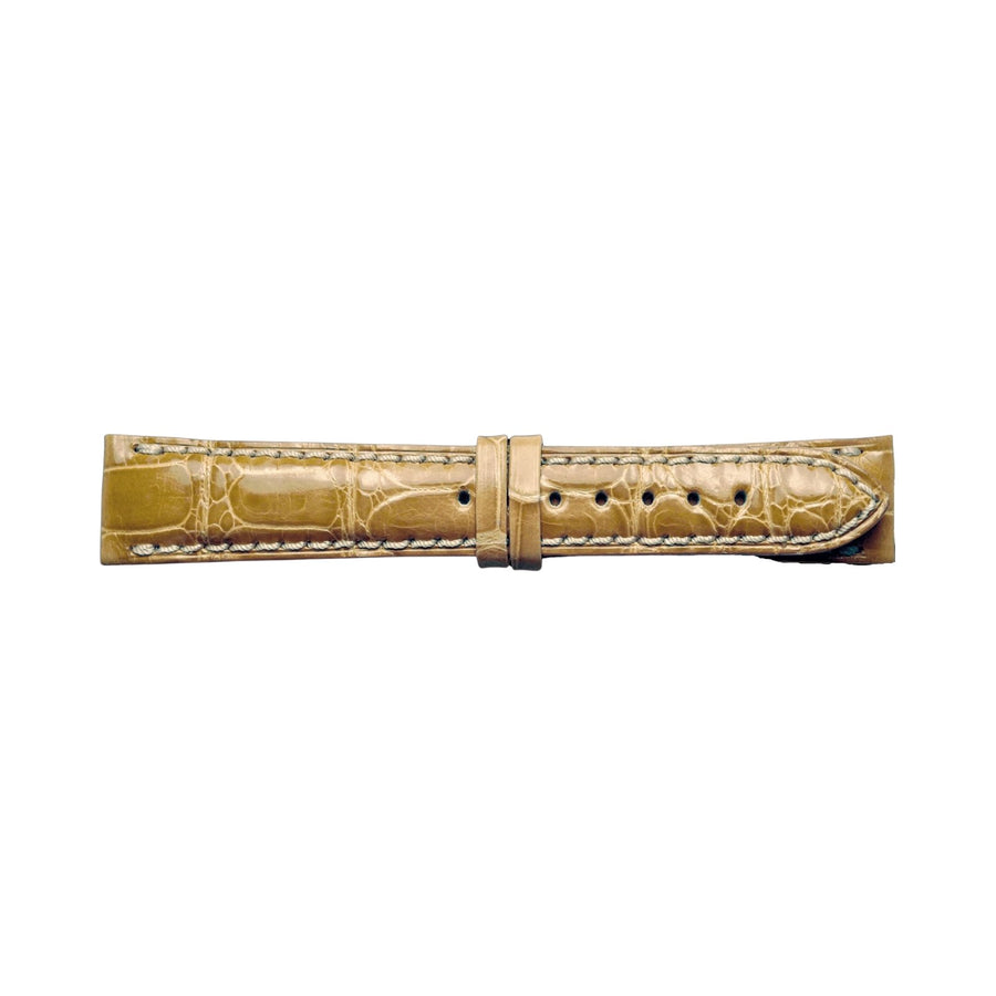 Jaeger-LeCoultre Alligator strap camel glossy 18/16mm strap - MX0013JG