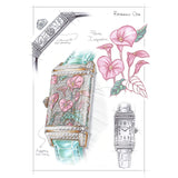 Jaeger-LeCoultre Reverso One Precious Flowers - Purple Arums-Jaeger LeCoultre Reverso One Precious Flowers - Purple Arums -