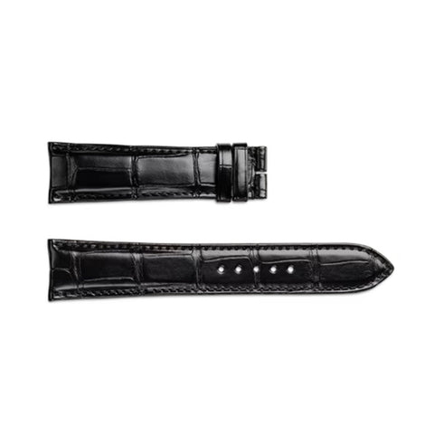 Jaeger-LeCoultre Alligator Strap Black Satin Matt 20/18mm-Jaeger-LeCoutlre Alligator Strap Black Satin Matt 20/18mm - QC21876Z