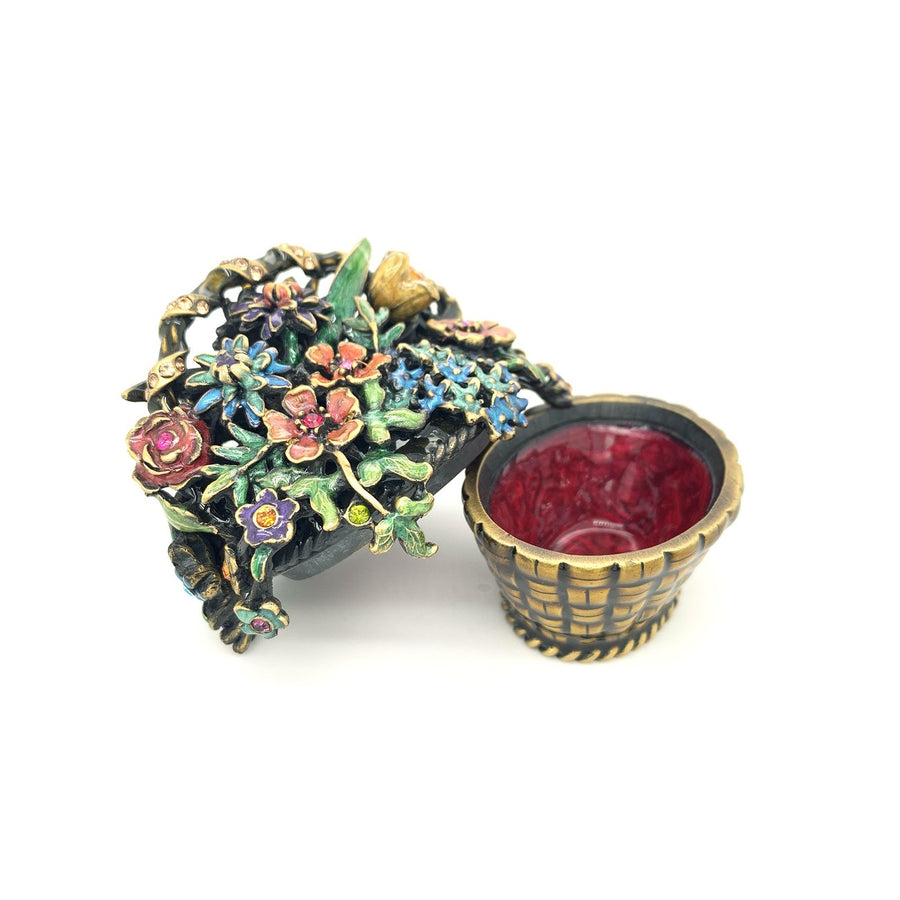 Jay Strongwater Flower Basket Jewelry Box -