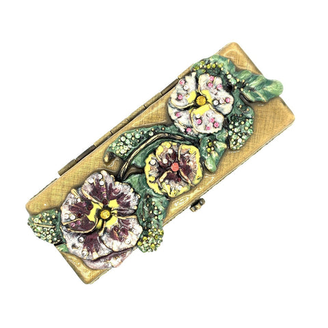 Jay Strongwater Pansy Lipstick Case -