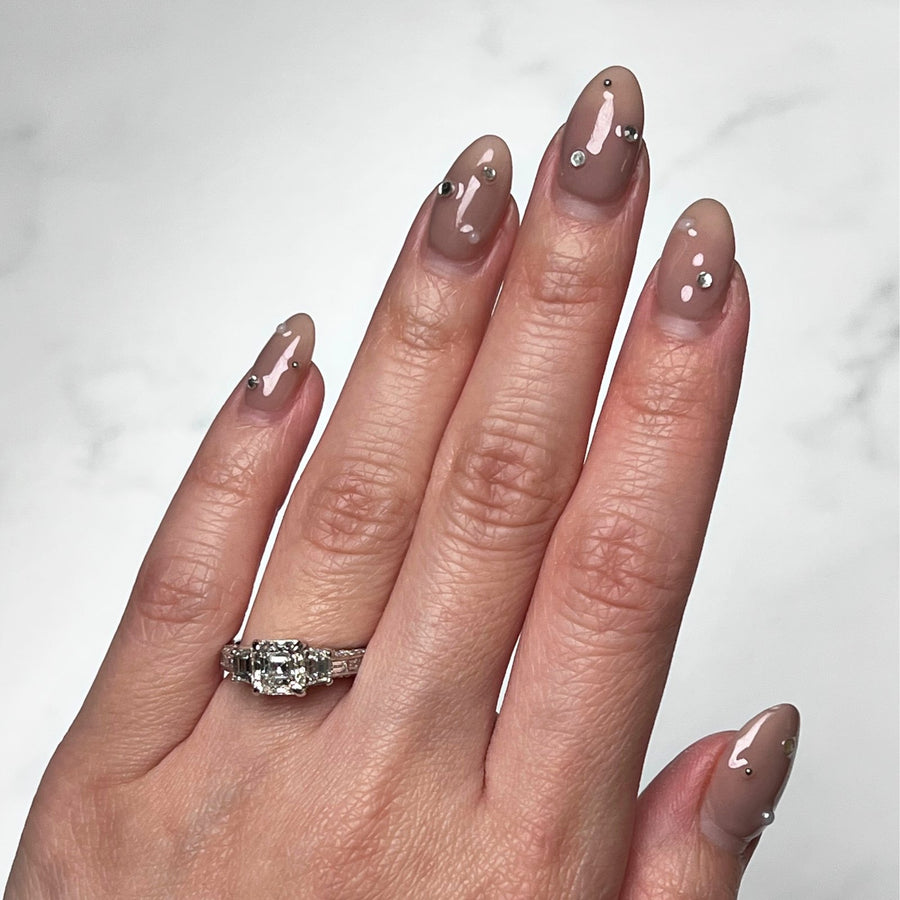 JB Star Ascher-cut Diamond Ring - DRJBS00133