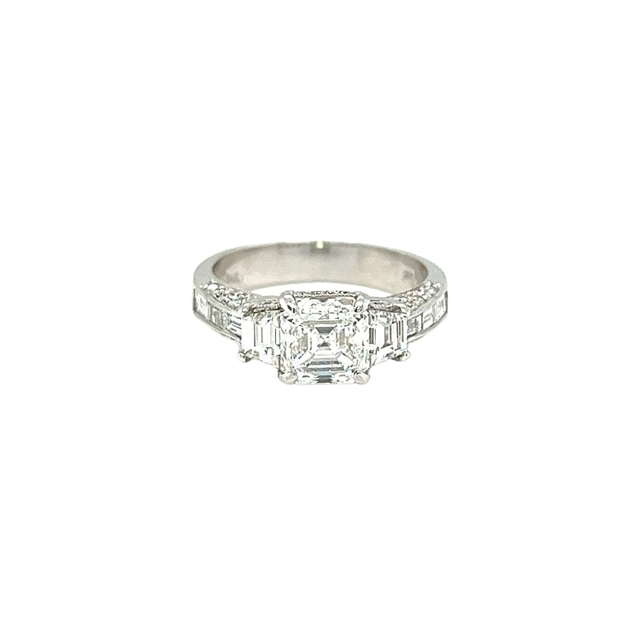 JB Star Ascher-cut Diamond Ring - DRJBS00133