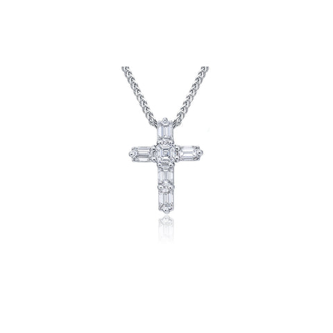 JB Star Diamond Cross Pendant and Chain-JB Star Diamond Cross Pendant and Chain - 0220/008