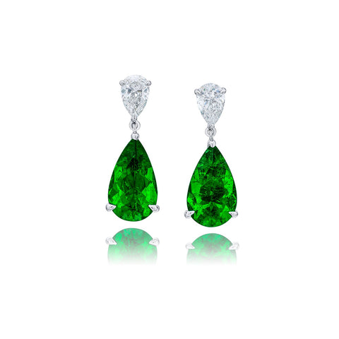 JB Star Emerald Diamond Earrings-JB Star Emerald Diamond Earrings - 1199/121