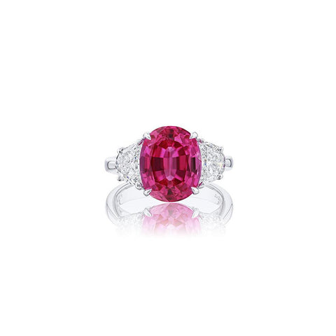 JB Star Pink Sapphire Diamond Ring -