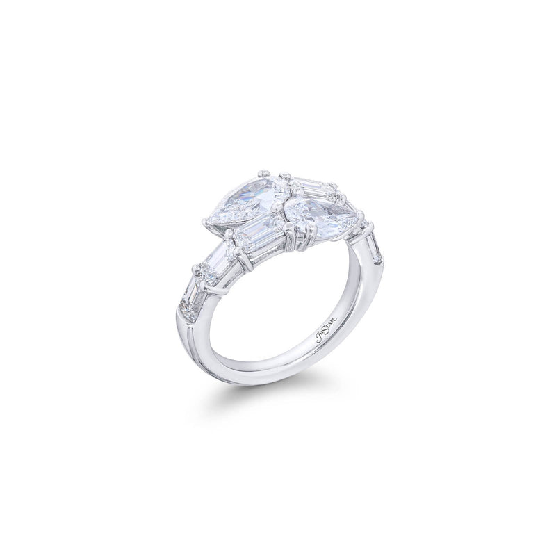 JB Star Platinum Diamond Ring-JB Star Platinum Diamond Ring - 5854-001