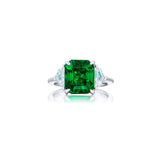 JB Star Platinum Emerald Diamond Ring - 0283-090
