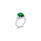 JB Star Platinum Emerald Diamond Ring - 0283-090