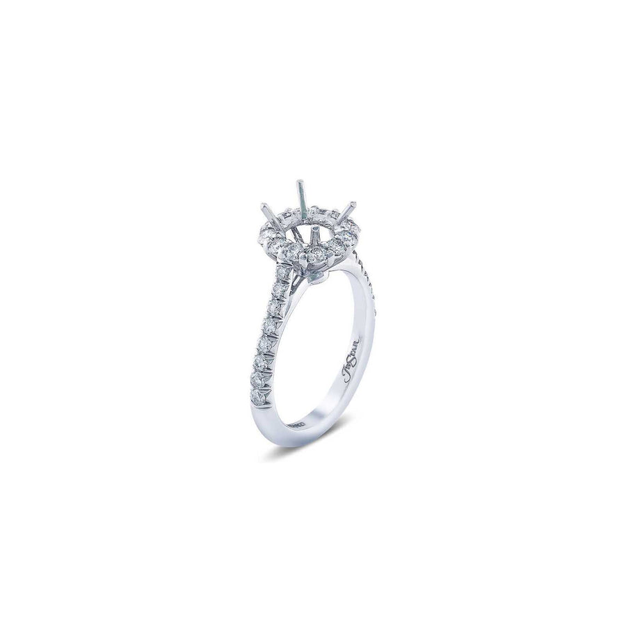 JB Star Platinum Halo Diamond Mounting -