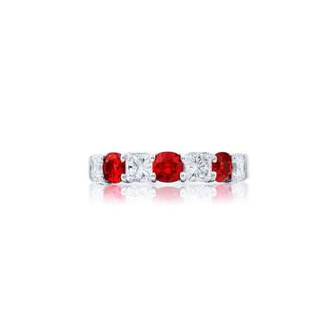 JB Star Platinum Ruby Diamond Band-JB Star Platinum Ruby Diamond Band - 7552/001