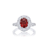 JB Star Platinum Ruby Diamond Ring - 1032-002