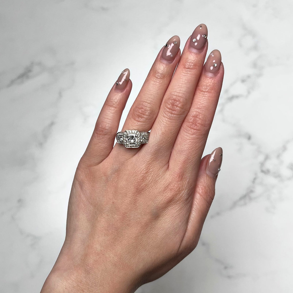 JB Star Radiant-cut Diamond Ring - DRJBS00141