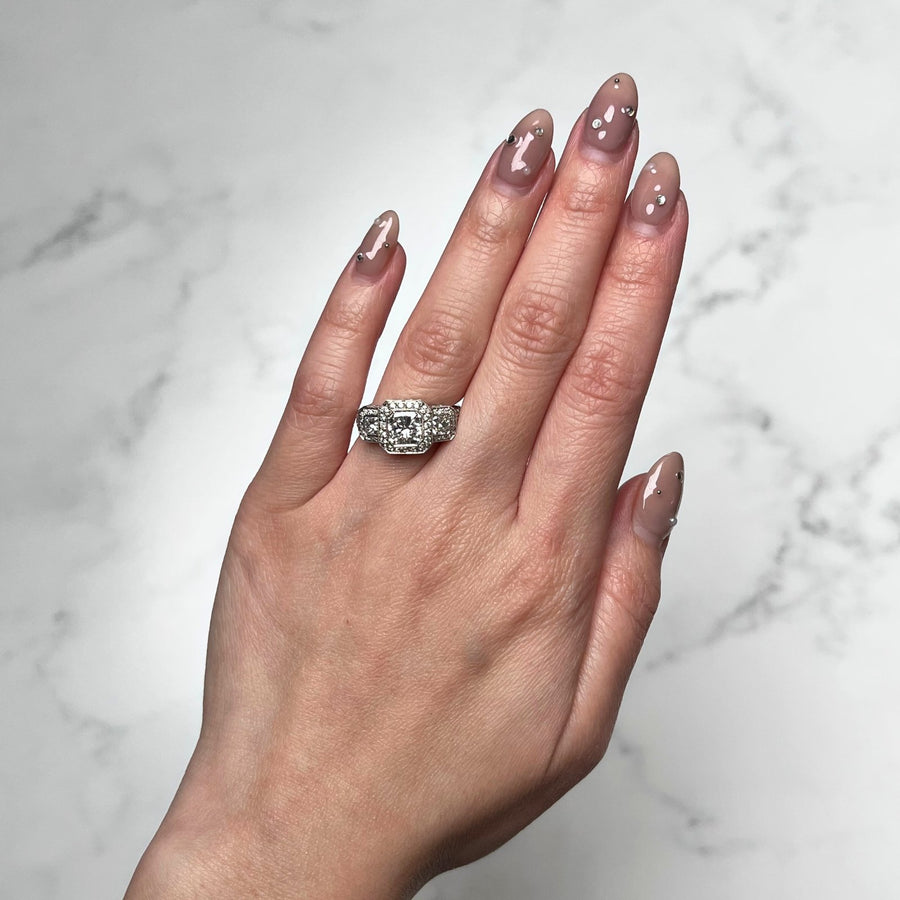 JB Star Radiant-cut Diamond Ring - DRJBS00141