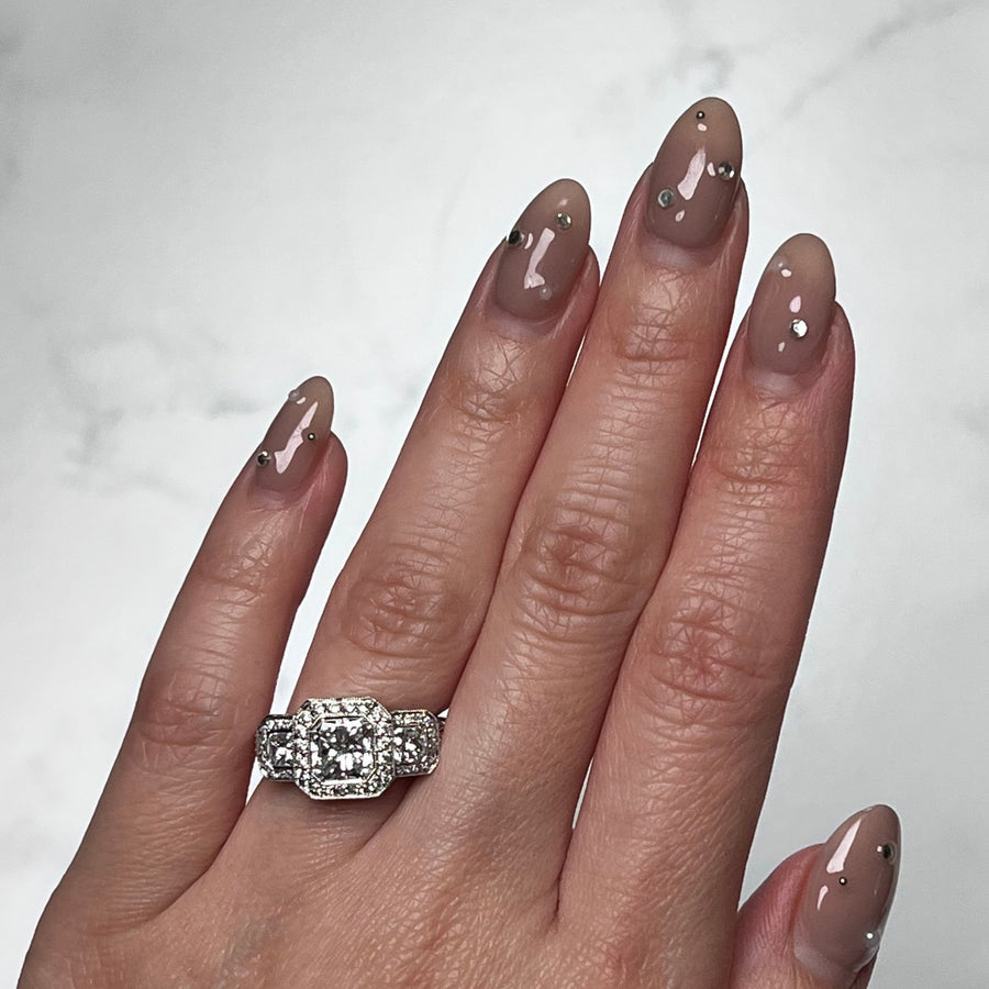 JB Star Radiant-cut Diamond Ring - DRJBS00141