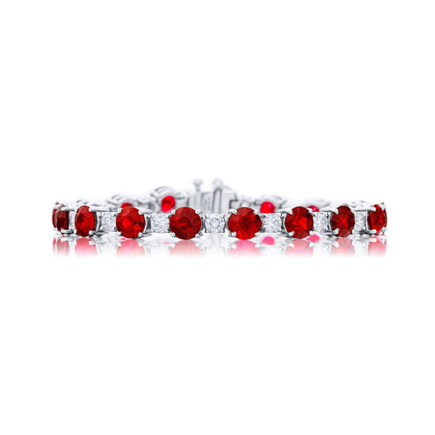 JB Star Ruby and Diamond Bracelet-JB Star Ruby and Diamond Bracelet - 1067/012