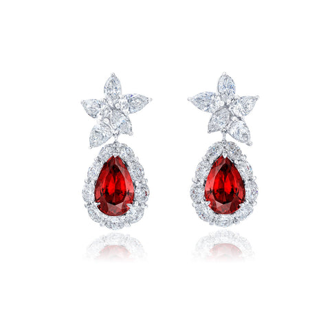 JB Star Ruby and Diamond Earrings-JB Star Ruby and Diamond Earrings - 0512/055