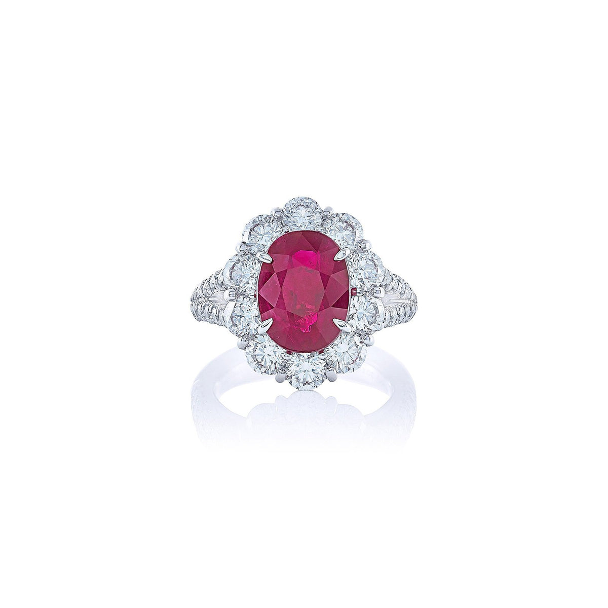 JB Star Ruby and Diamond Ring -