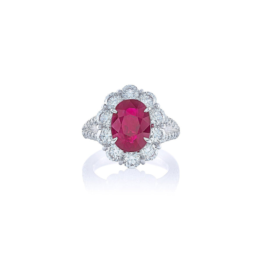JB Star Ruby and Diamond Ring -