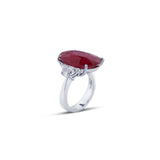 JB Star Ruby and Diamond Ring-JB Star Ruby and Diamond Ring -