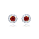 JB Star Ruby and Diamond Stud Earrings - 7283/014