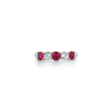 JB Star Ruby and Diamond Wedding Band-JB Star Ruby and Diamond Wedding Band -