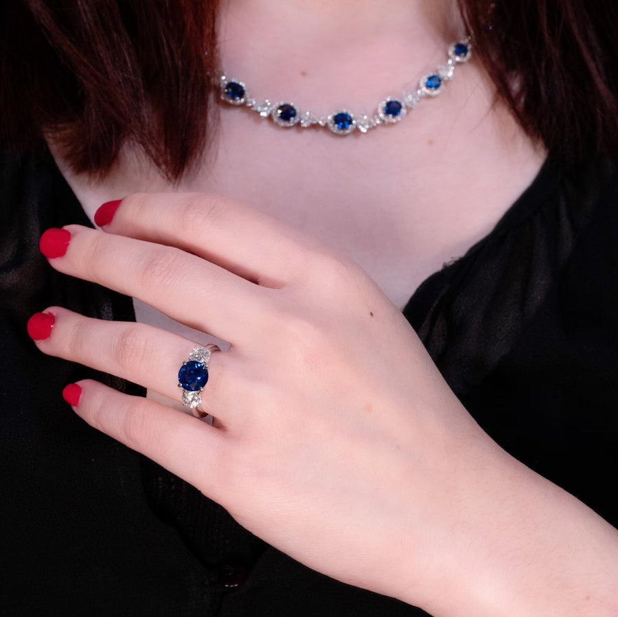 JB Star Sapphire and Diamond Ring -