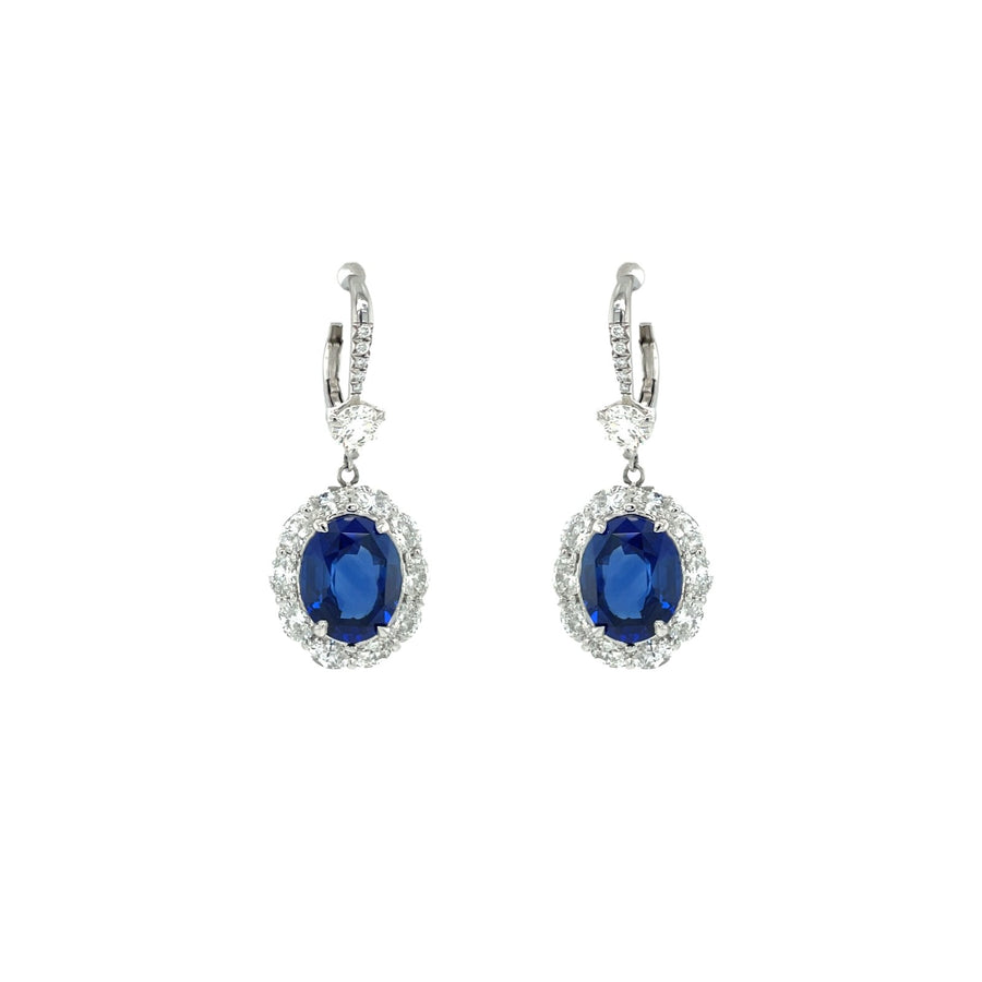 JB Star Sapphire Diamond Earrings - ESD-0779/82980
