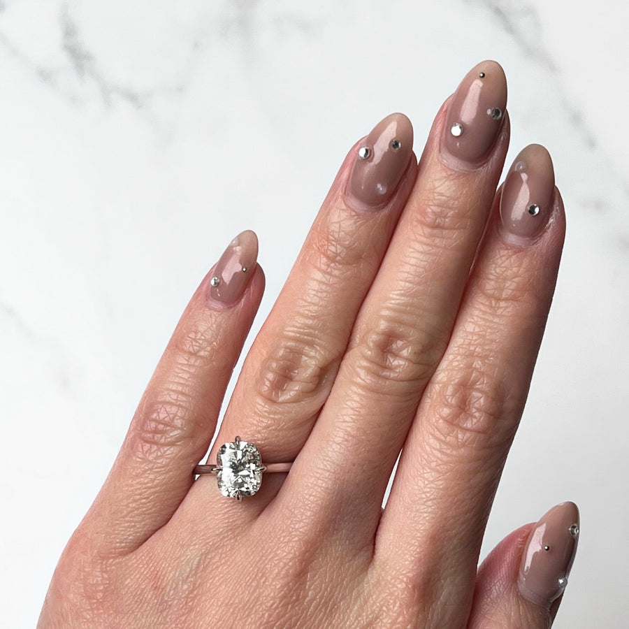 Kwiat Compass Set Cushion Diamond Engagment Ring - F-30272C-0-DIA-PLAT