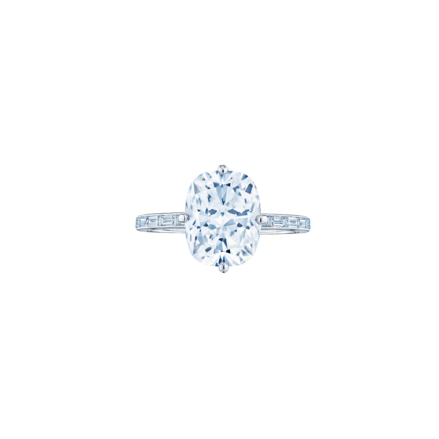 Kwiat Compass Set Kwiat Cushion Engagement Ring - F-30229C-0-DIA-PLAT