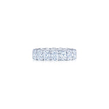 Kwiat Cushion Cut Diamond Eternity Ring-Kwiat Cushion Cut Diamond Eternity Ring - W-14660-50-DIA-PLAT