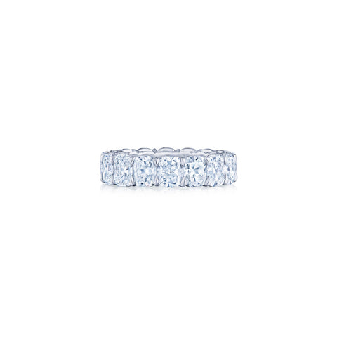 Kwiat Cushion Cut Diamond Eternity Ring - W-14660-50-DIA-PLAT
