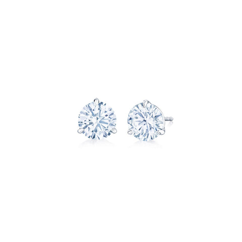 Kwiat Diamond Stud Earrings - 1.4CT-Kwiat Diamond Stud Earrings - 1.4CT - E-18156-140-HISI-PLAT
