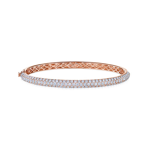 Kwiat Moonlight 3-Row Medium Bangle-Kwiat Moonlight 3-Row Medium Bangle - B-15697P-0-DIA-18KP