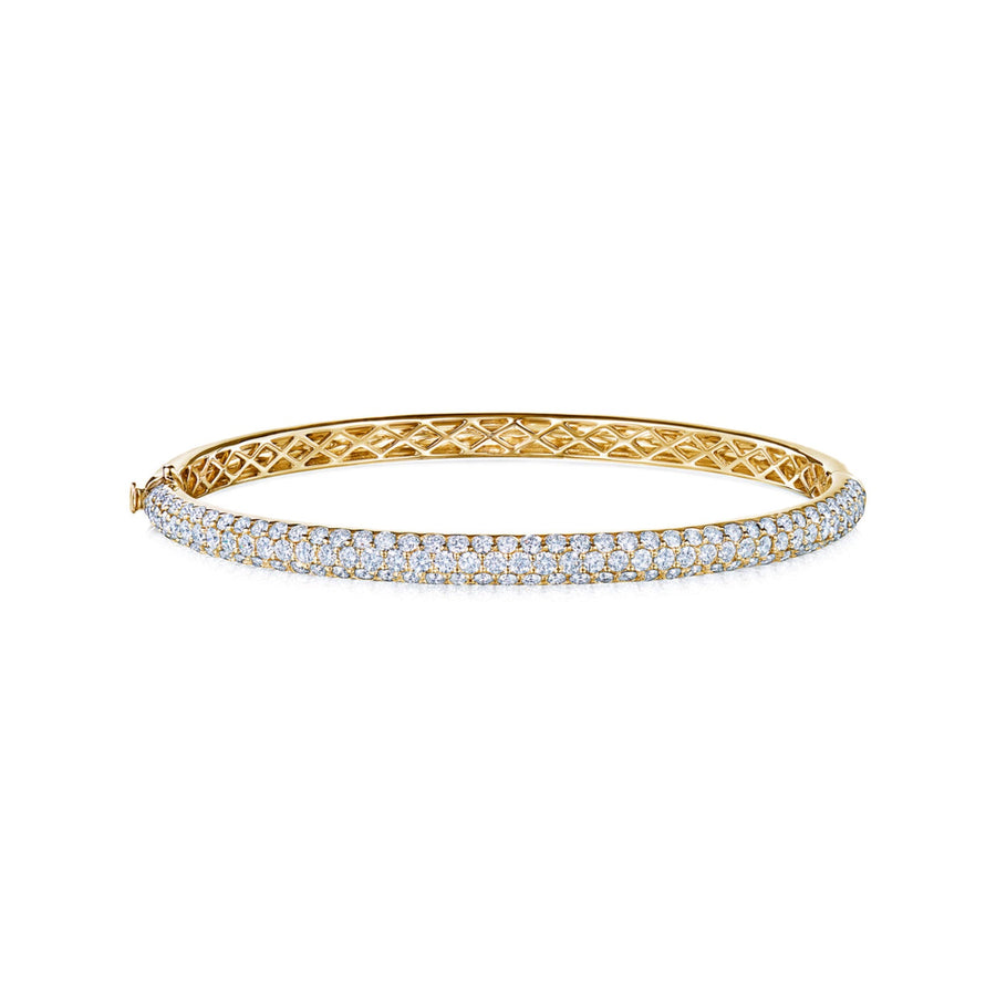 Kwiat Moonlight 3-Row Medium Bangle - B-15697Y-0-DIA-18KY