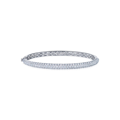 Kwiat Moonlight Medium Bangle with Pavé Diamonds-Kwiat Moonlight Medium Bangle with Pavé Diamonds - B-15697W-0-DIA-18KW