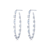 Kwiat Starry Night Hoop Earrings-Kwiat Starry Night Hoop Earrings - E-2612-0-DIA-18KW