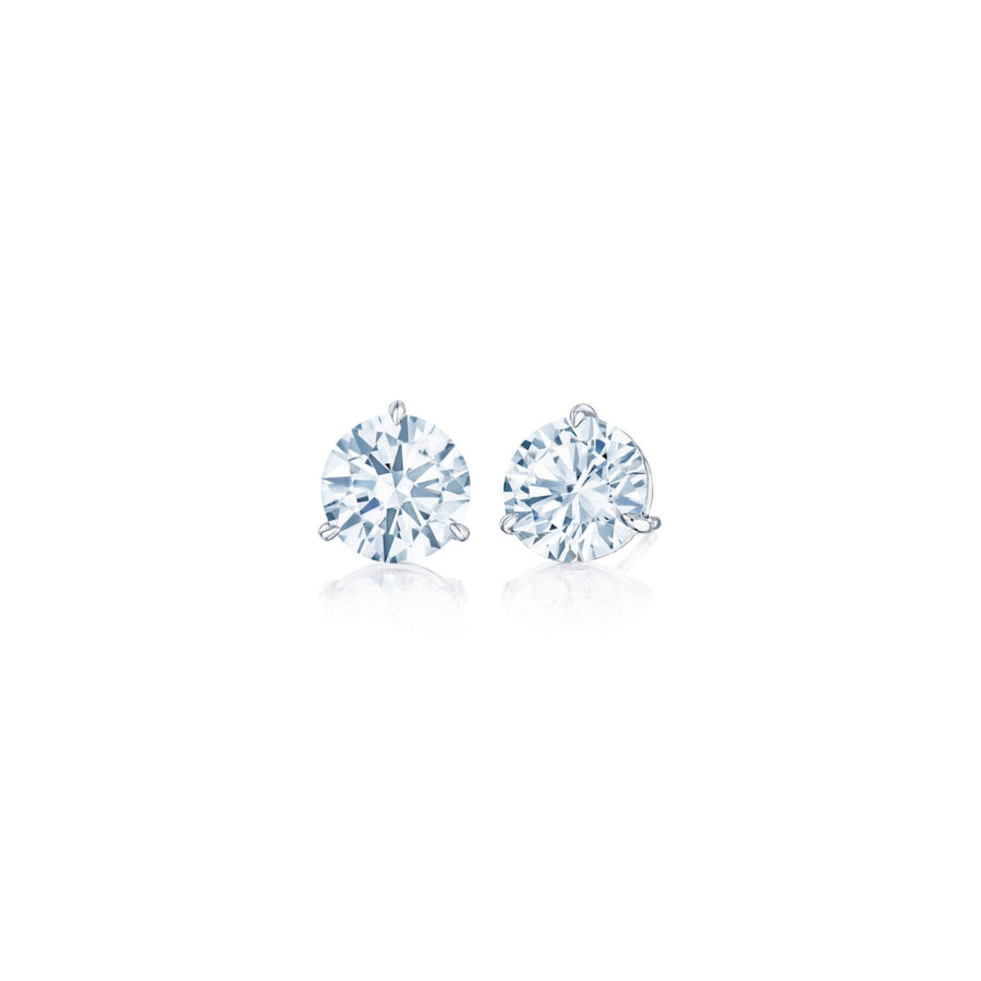 Kwiat Stud Platinum Earrings - E-18168-600-DIA-PLAT