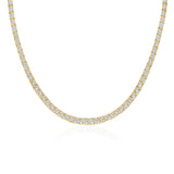 Kwiat Sunburst Diamond Line Necklace - N-9925-0-DIA-18KY